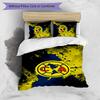 Club America Printed 3PCS Bedding Set Soft Breathable Duvet Cover Pillowcases Set Washable Bedroom Decor Home Gift