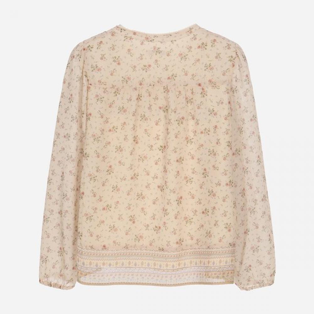Thursday Island Flower Ethnic Blouse White T266mbl137w