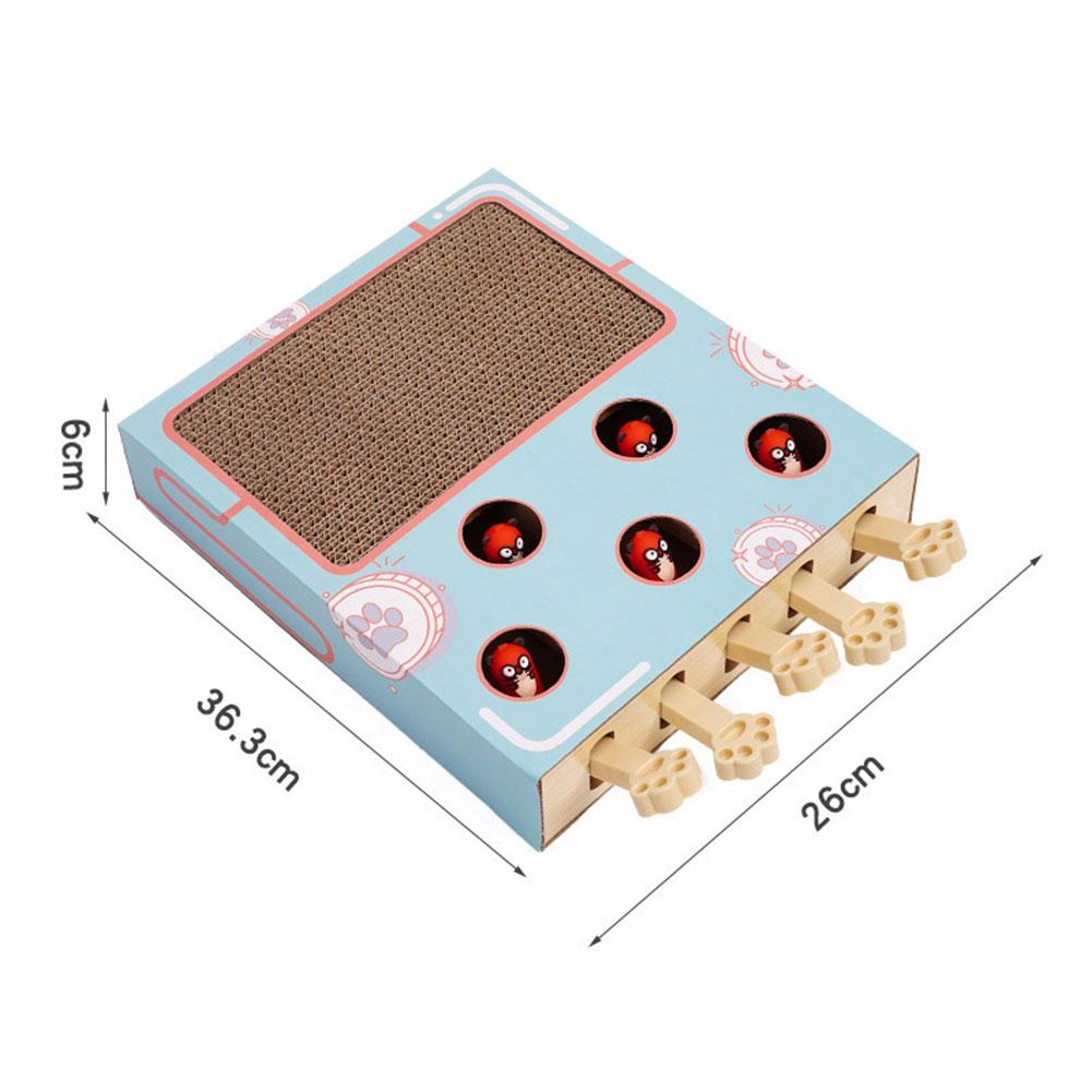 Игрушка-стучалка Кошка Когтеточка Игрушка для кошки Точка для царапания Отдых Игра Смешная кошка Интерактивная Многофункциональные кошачьи товары