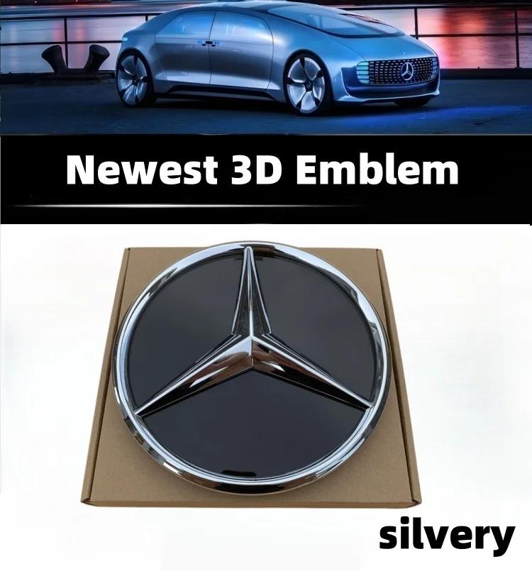 Автомобильная наклейка Логотип на решетку радиатора для Mercedes Benz W156 W204 W205 W210 W211 W212 W213 Класс C E GLA GLK ML GLC GLE