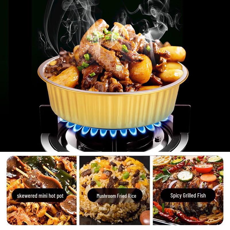 COFLYEE Disposable 1025ml Aluminum Foil Bowls, 100 Count