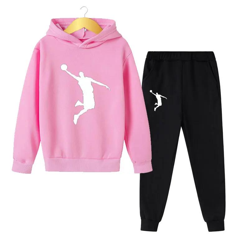 TZWYKids Autumn Spring Fashion 2Pcs Hoodie+Pants Sports Suits 3-13 Years Boys Girls Casual Outfits Tracksuits Children Clothing Sets