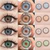 Цветные контактные линзы корейского стиля Colorcon Black Beauty Цветные линзы Цвет глаз Зеленые Серые Натуральные цветные линзы для глаз