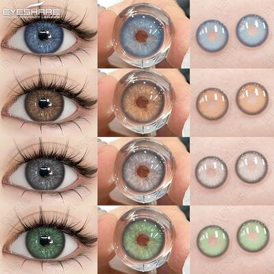Цветные контактные линзы корейского стиля Colorcon Black Beauty Цветные линзы Цвет глаз Зеленые Серые Натуральные цветные линзы для глаз