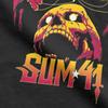 Мужская футболка The String Skull Sum 41 Band SUM41 Панк Смешная Хлопковая Футболка с Круглым Вырезом и Коротким Рукавом Футболки Топы с Графическим Принтом