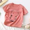 Children's Short Sleeve Pure Cotton Summer New Boy's T-shirt Baby Cartoon Girl Short Sleeve Korean Version of Top for Children