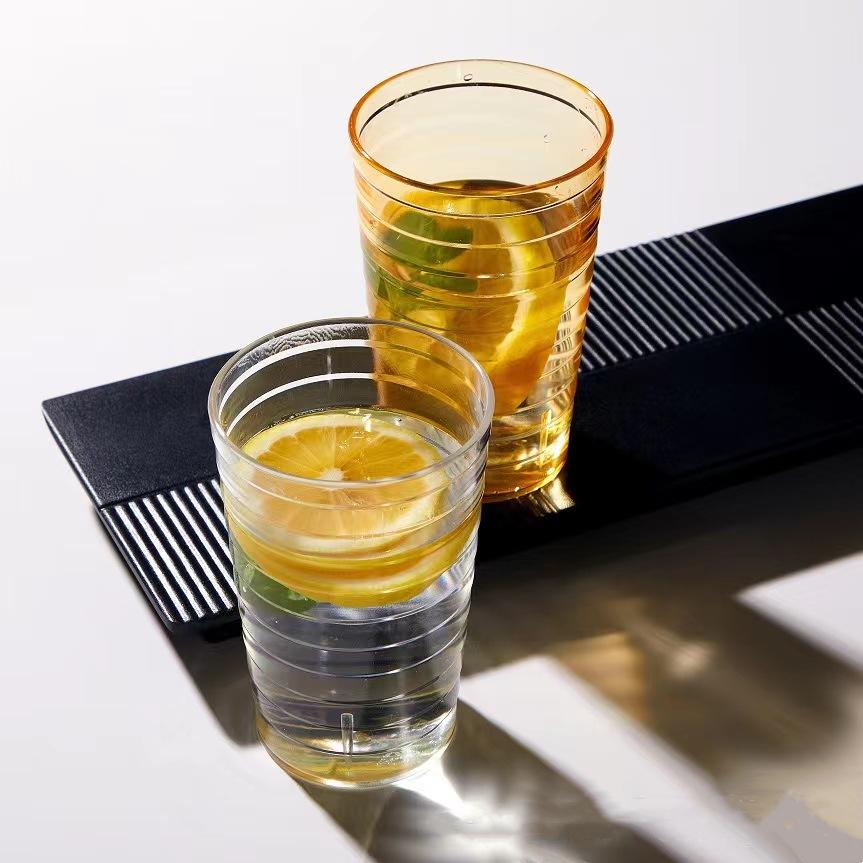 5 шт. цветной пластиковый стаканчик для холодной воды, прозрачный, устойчивый к падению, стаканчик для ресторанной воды, пивной стаканчик, стаканчик для ополаскивателя рта