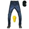 VOLERO+Motorcycle Jeans For Men+ Mesh Breathable Outdoor Motorcycle Elastic Drop Resistant Cycling Pants