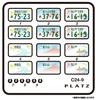 PLATZ Local Number Plate Set 1 Пластиковые детали модели 1/24 Vol. (Сэтагая/Мацудо/гора. Фудзи) С24-9