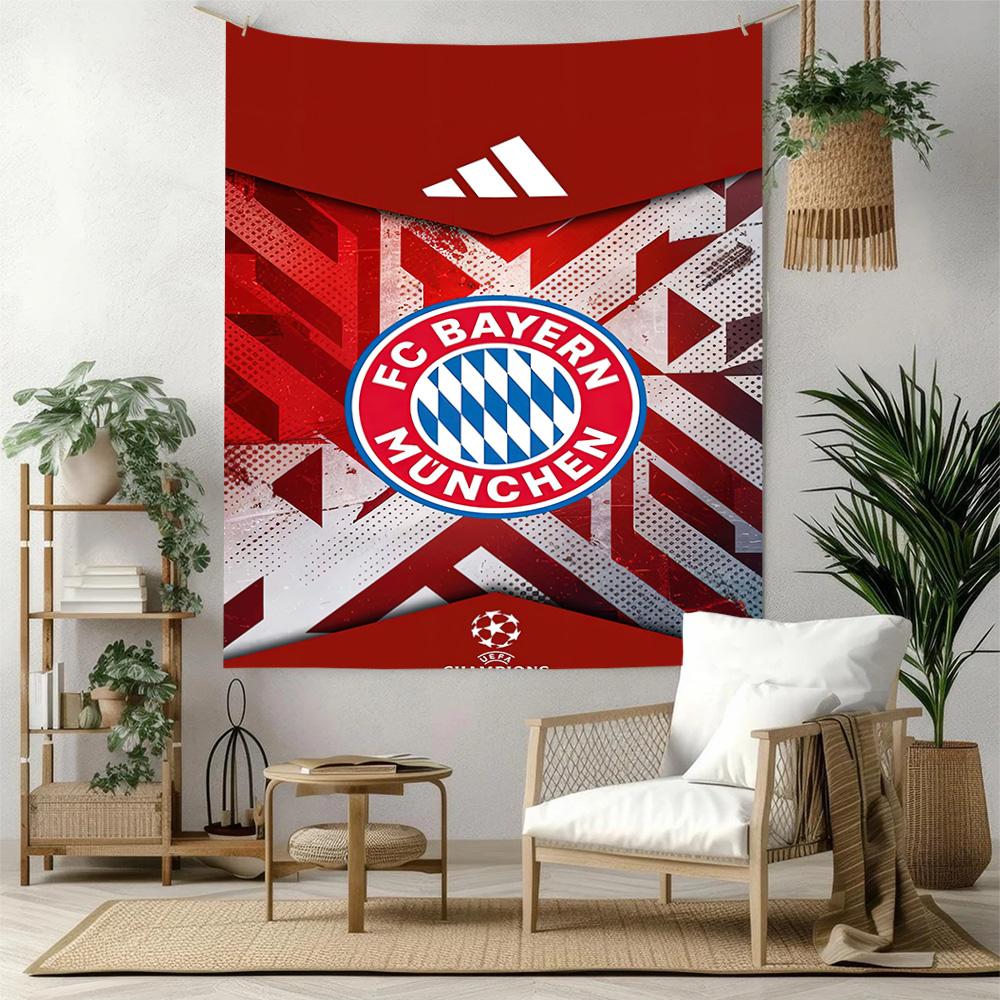 Fc Bayern Wall Decor Tapestry Art For Pet Memorial Birthdaywedding Party Backdrop Family Gift