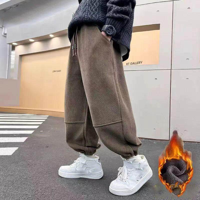 Мальчик Спортивные штаны Детские Повседневные брюки Корейский Хай-стрит Хип-хоп Спортивные штаны Осень Детская одежда