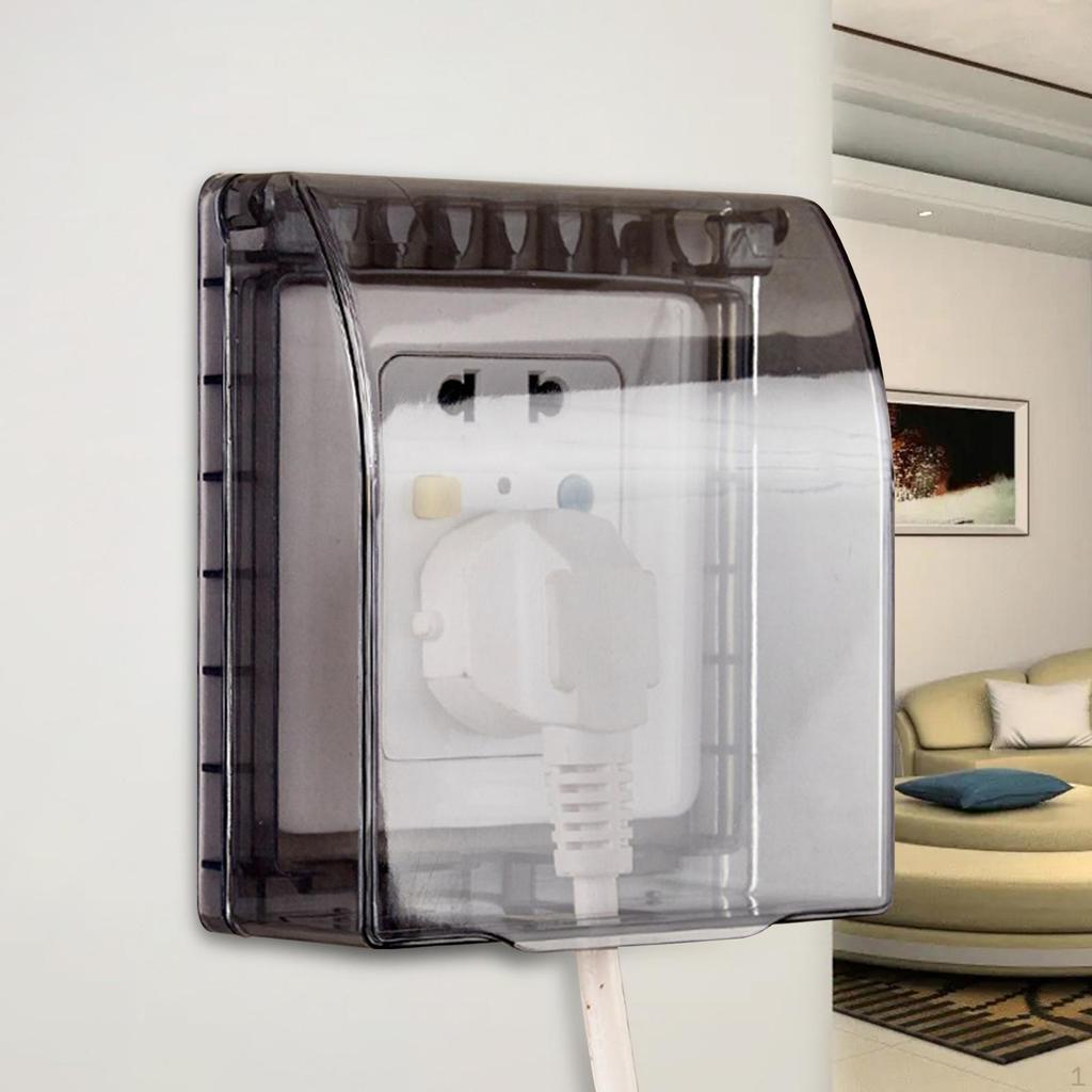 Водонепроницаемая крышка для электрической вилки, легко устанавливается, атмосферостойкая коробка для выключателя и розетки, накладки на розетки