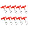 10Pcs/Set Portable Fishing Line Sinker Slides Slider Hook Snap Accessory Tool