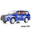1/32 Lexus LX570 внедорожник литой автомобиль модель игрушечные машинки с инерционным механизмом со звуком и светом коллекция детские подарки