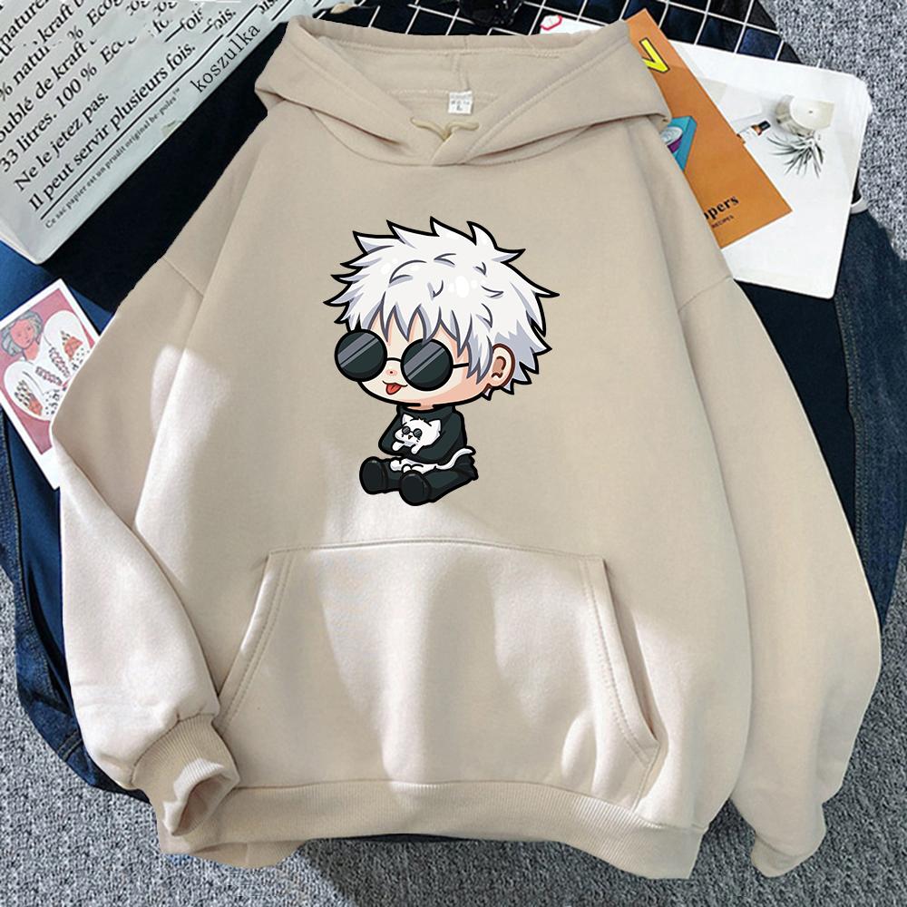 Jujutsu Kaisen Satoru Gojo Hoodie Graphic Hoodies Vintage Oversized Hooded Hip Hop Long Sleeves Cotton Hoodie Men Women Clothes