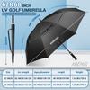 NINEMAX Golf 8 UV Super Perfect for Sun and Includes Storage Pouch 68 Umbrella, 62/68 Inch, Large, Ribs, Protection, Dual-Layer Construction, Stylish,