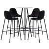 VidaXL 5-piece Bar Set Table and Pub Chairs Bistro Furniture Counter Furniture Garden Kitchen Restaurant 3051138
