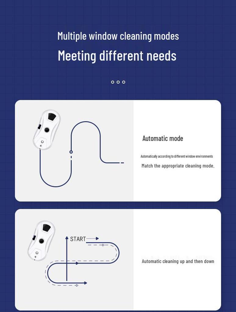 Автоматический робот-очиститель окон с функцией распыления воды