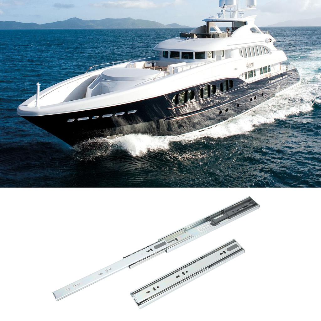 2 шт. Направляющие для ящиков 12 дюймов Грузоподъемность 30 кг Шарикоподшипниковые Направляющие для шкафов Инструмент для автодомов Яхт Домашнего использования