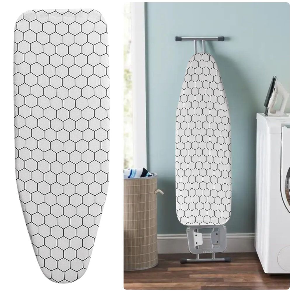 1Pcs With Elastic Edge Ironing Board Cover Stain Resistant Ironing Cover For Ironing Table