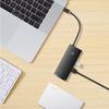 Baseus Lite Series Multiport USB-C Hub with HDMI, Dual USB 3.0, PD Charging, and Card Reader - Black