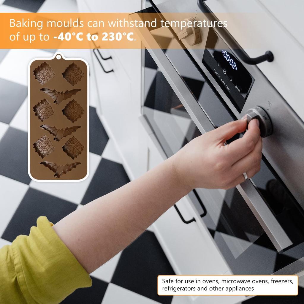 ALLY-MAGIC Halloween Silicone Mould Pumpkin Ice Cube Moulds Candy Molds Baking Moulds Fondant Moulds Y6-WSTPMJ (Pumpkin)