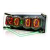 QuiExact Nixie Tube Clock Luminous Tube Clock Retro Modern Table Clock Digital Seven Color LED Vintage Vintage Clock Stylish USB Decoration Fashion