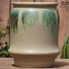 Vintage Ceramic Pot for Indoor/Outdoor Use – Large, Breathable Coarse Pottery for Green Plants, Tall Wide Mouth Design for Bougainvillea & Succulents