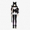 Blake Belladonna Outfit Costume Blake Belladonna Iron On Heat Transfer Printing Vinyl Patches Sticker for Clothes DIY Appliques Washable Patches