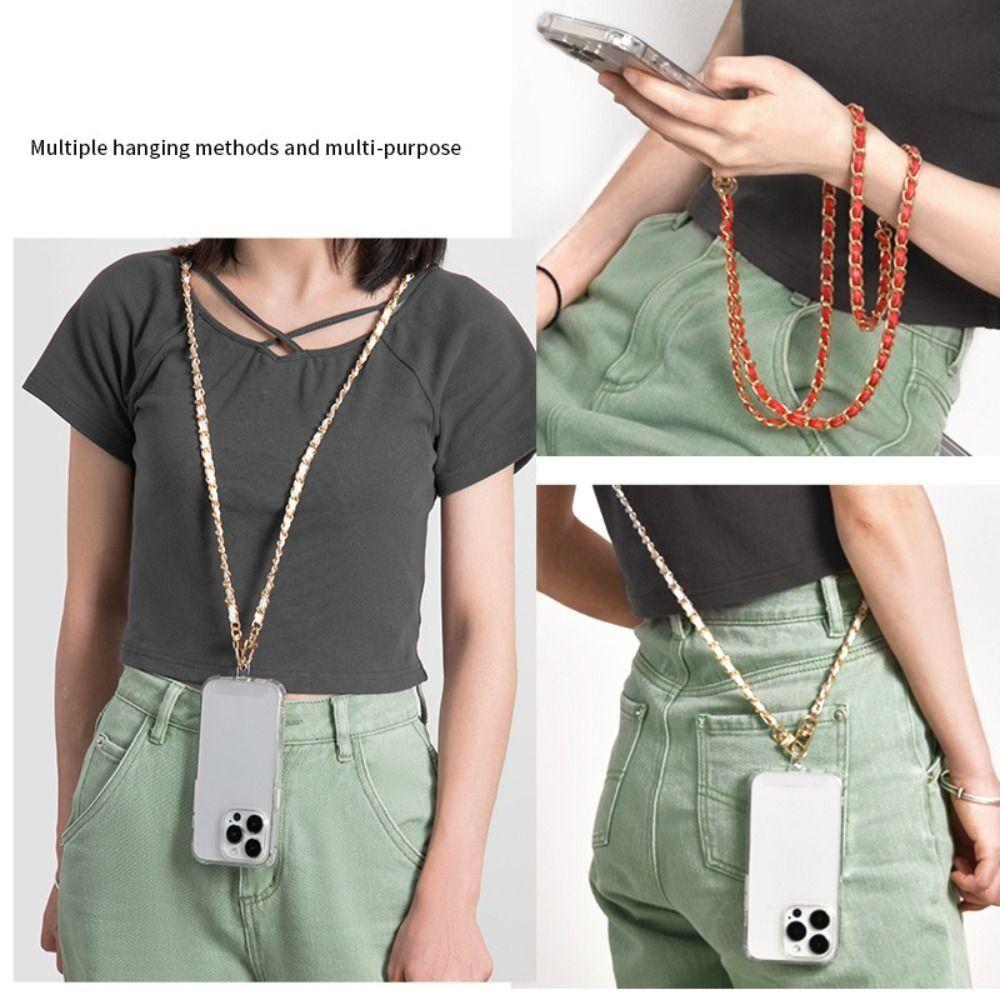 ПУ Кожа Металл Кожаная Цепочка Металл Кожаный Брелок Шнурок для Мобильного Телефона для Подвешивания Телефона