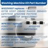 Washing Machine Suspension Spring Kit WP63907 Springs W10250667 Counterweight 285744 Tub Pad Complete Repair Set