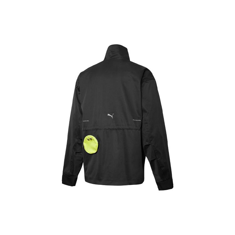 Puma Куртка-парка Roaringwild X с множеством карманов, тканым светоотражающим воротником-стойкой и логотипом. Мужская верхняя одежда, черный 532589-01