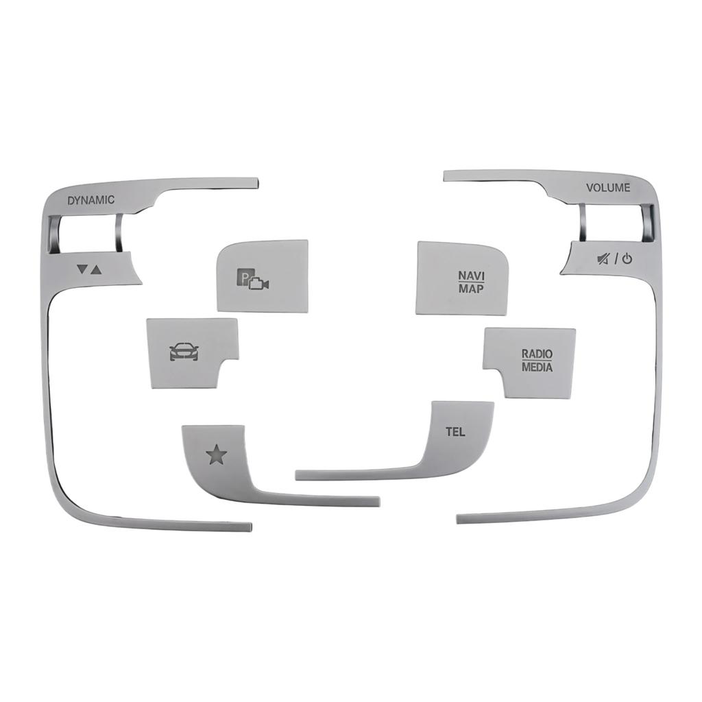 01 Автомобильная центральная консоль медиа мышь кнопка декоративная отделка наклейки для Mercedes EQB кнопка отделка наклейки автомобильные аксессуары