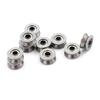 10Pcs Hcs Deep V Groove Sealed Guide Line Track Pulley Ball Bearing 3*12*4Mm