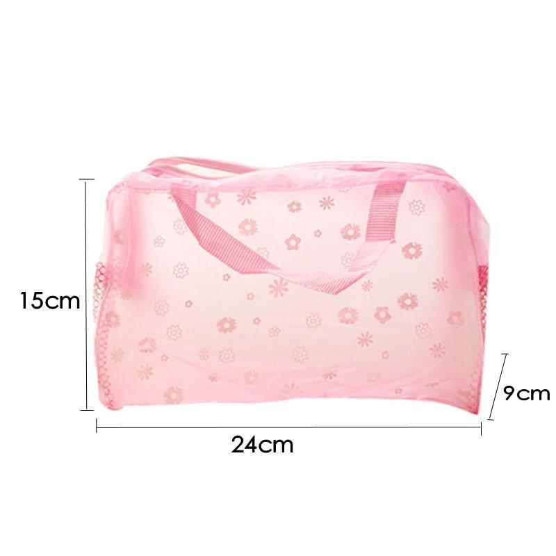 1 шт. Женская мобильная полосатая прозрачная сумка для переноски водонепроницаемая сумка для полоскания ванной комнаты