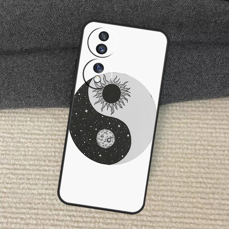 Эстетичный чехол 'Солнце Луна' для Honor Magic 7 5 6 Pro Honor 200 Pro 50 70 90 Lite X8b X9a X8a X8 X9 X9c X9b Обложка