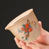 Dehua coarse pottery tea set outdoor travel tea set Kuaike cup brewing teapot small set portable and simple printing