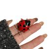 Dripping Oil Ladybird Drip Oil Ring Insect Chunky Enamel Ring Retro Painting Ring  Couple
