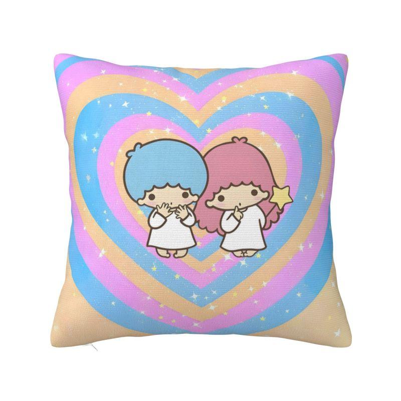 Пользовательские наволочки с мультяшными персонажами Sanrio Little Twin Stars Кики и Лала, мягкая нордическая декоративная подушка для автомобиля, дивана