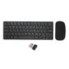 2.4G Wireless Keyboard Mouse Combo Ergonomic 64 Key Keyboard 3 DPI Adjustable USB Mouse for Desktop PC Tablets