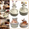Подсвечник в виде кошки/собаки/кролика/лисы, животное, согревающая лапы, ароматерапевтический держатель, мультяшный подсвечник, подставка для лампы для любителей животных