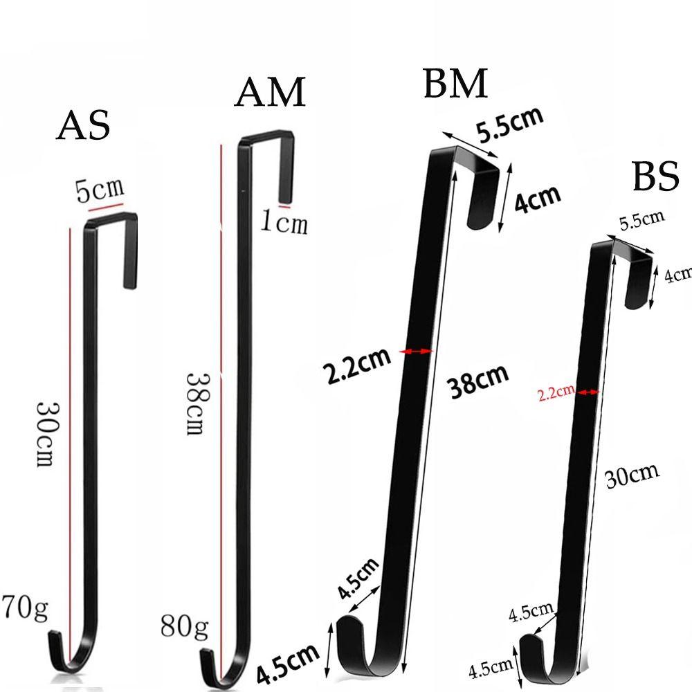 Large Floral Wreath Hanger Carbon Steel Wreath Metal Hook Front Door Hanger Over The Door Hanging