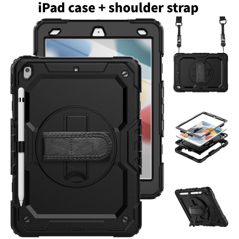 For Ipad Air 11 Shockproof Silicone Case With Adjustable Pc Stand For Heavyduty Protection