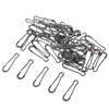 50 Pieces Fishing Quick Change Snaps Swivels Baits Lures Clip Link Carp Tackle