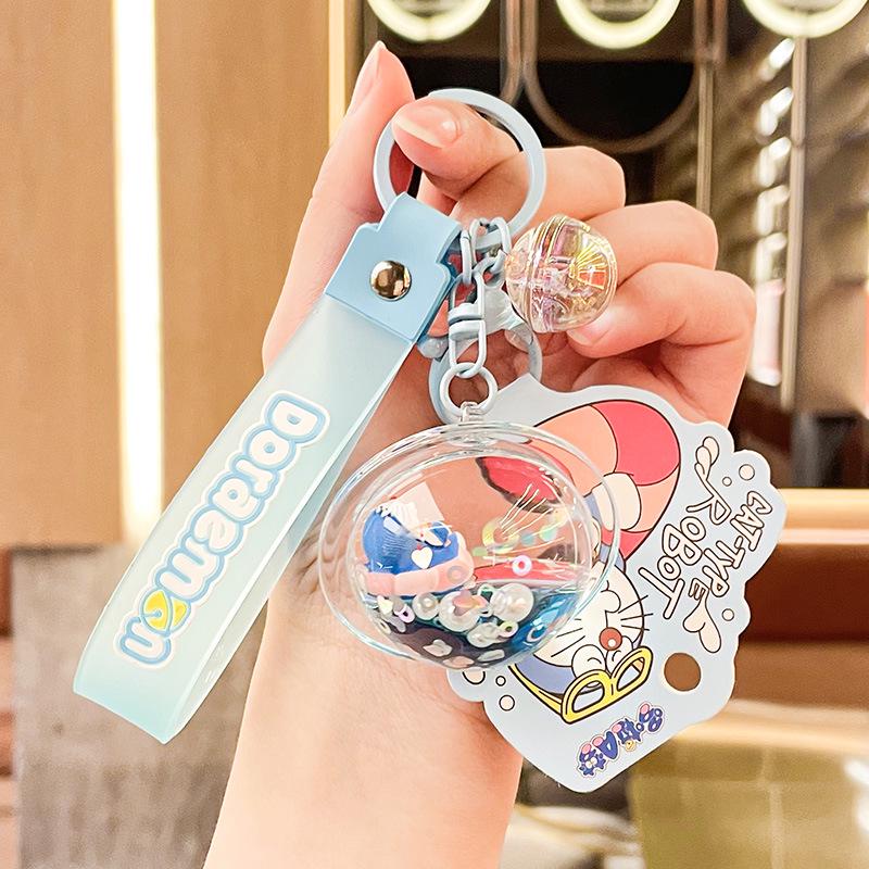 Многоразовый светящийся брелок-подвеска с блестящими шариками Sanrio - Модный женский шарм для сумки