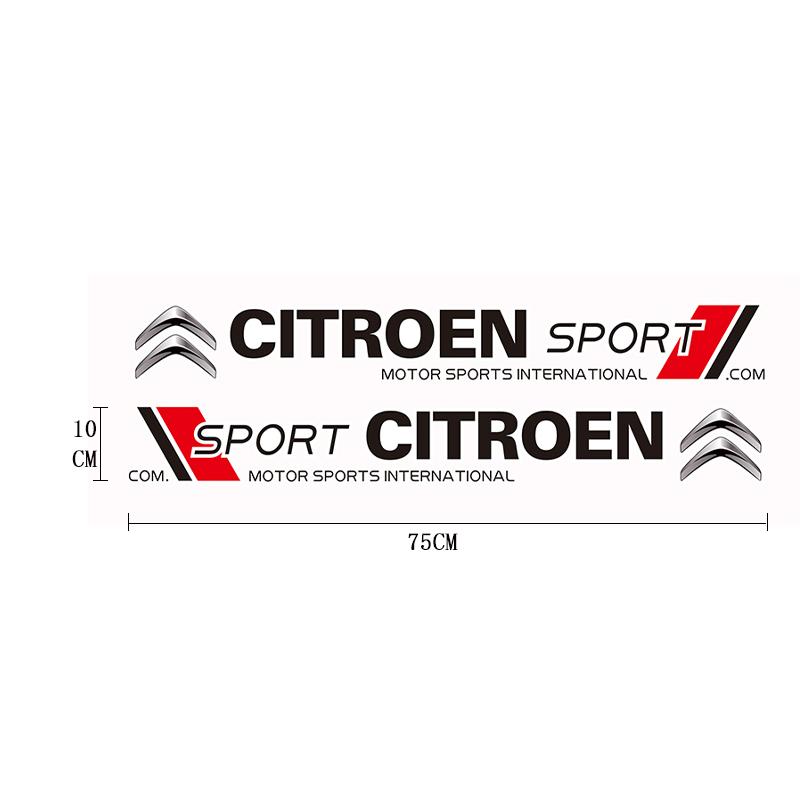 URXE5 2Pcs High-end Car Stickers Auto Door Decoration Decal Accessories For Citroen C1 DS3 C2 C3 Vts C4 Saxo C4L C5 C6 C8 Xsara C3-XR