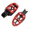 1 Pair of Adjustable Non-Slip Motorcycle Footrests In Strong Aluminum Alloy, Ergonomic Pedals for