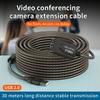U201 10m USB2.0 Male To Female PVC Extension Cable Conference Camera Scanner Conversion Cord