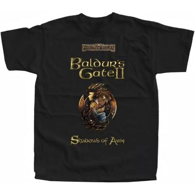 GssUBnaT Baldurs Gate II Тени Амна, Компьютерная игра, Футболка Черная