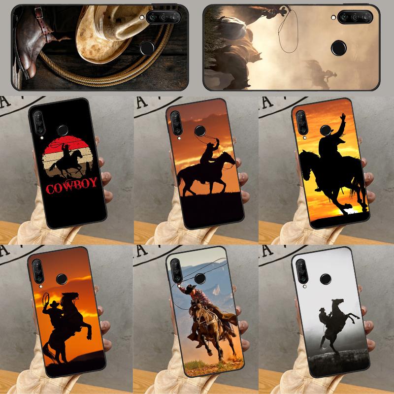 Rodeo Cowboy Lasso Horses For Huawei Nova 9 10 SE Y91 Y61 Y90 Y70 Y60 Y72 12s 12i 11i 7i 8i P60 Pro P30 P40 Lite Case